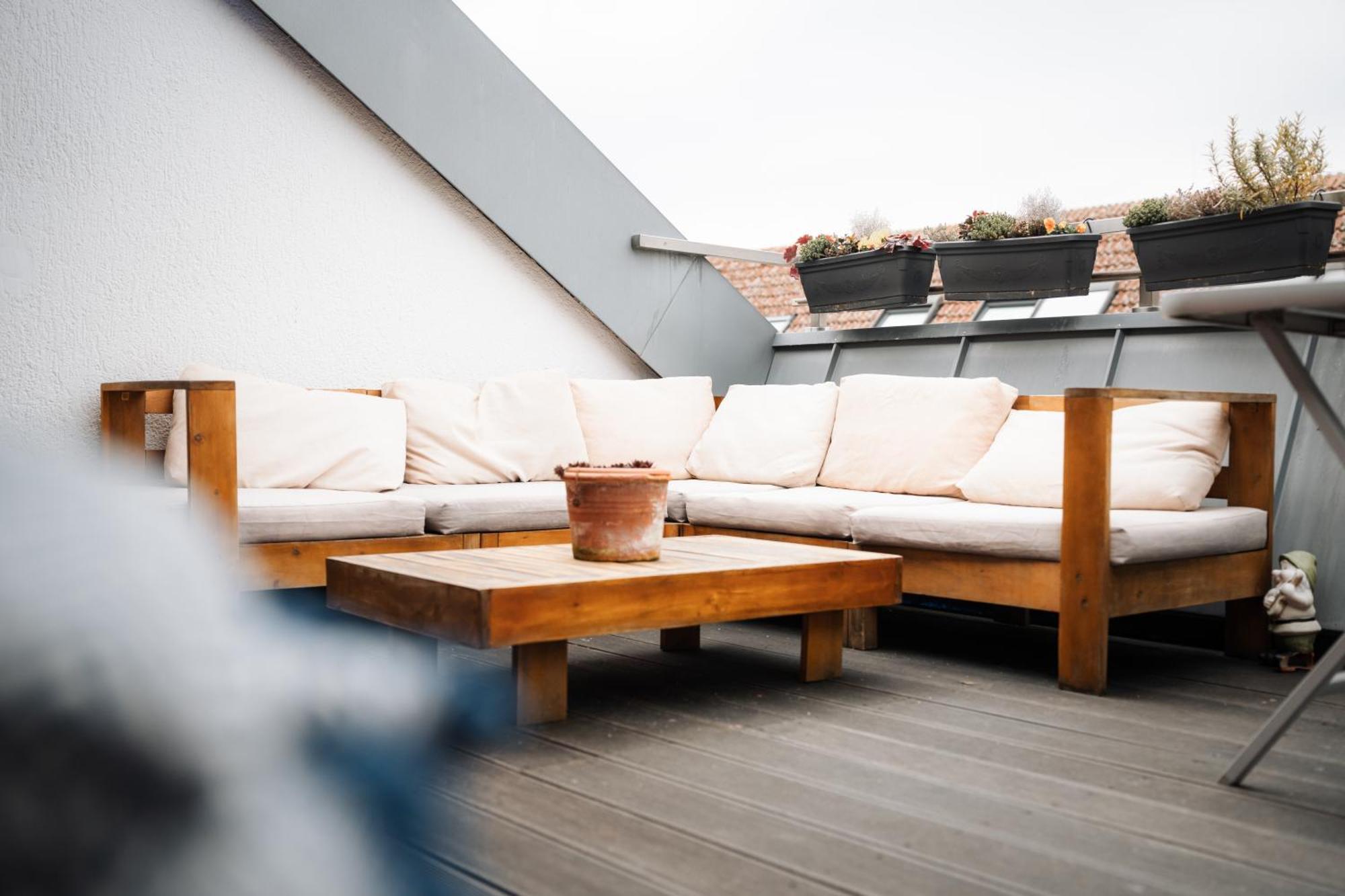Hostel MHG Exteriér fotografie Rooftop terrace